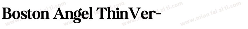 Boston Angel ThinVer字体转换